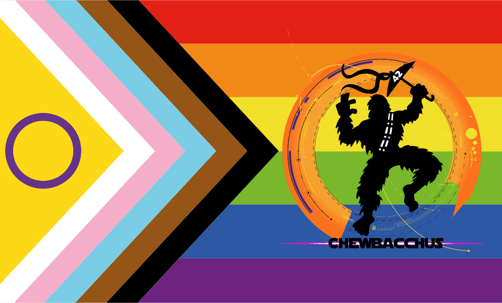Single Sided Chewbacchus Pride Flag