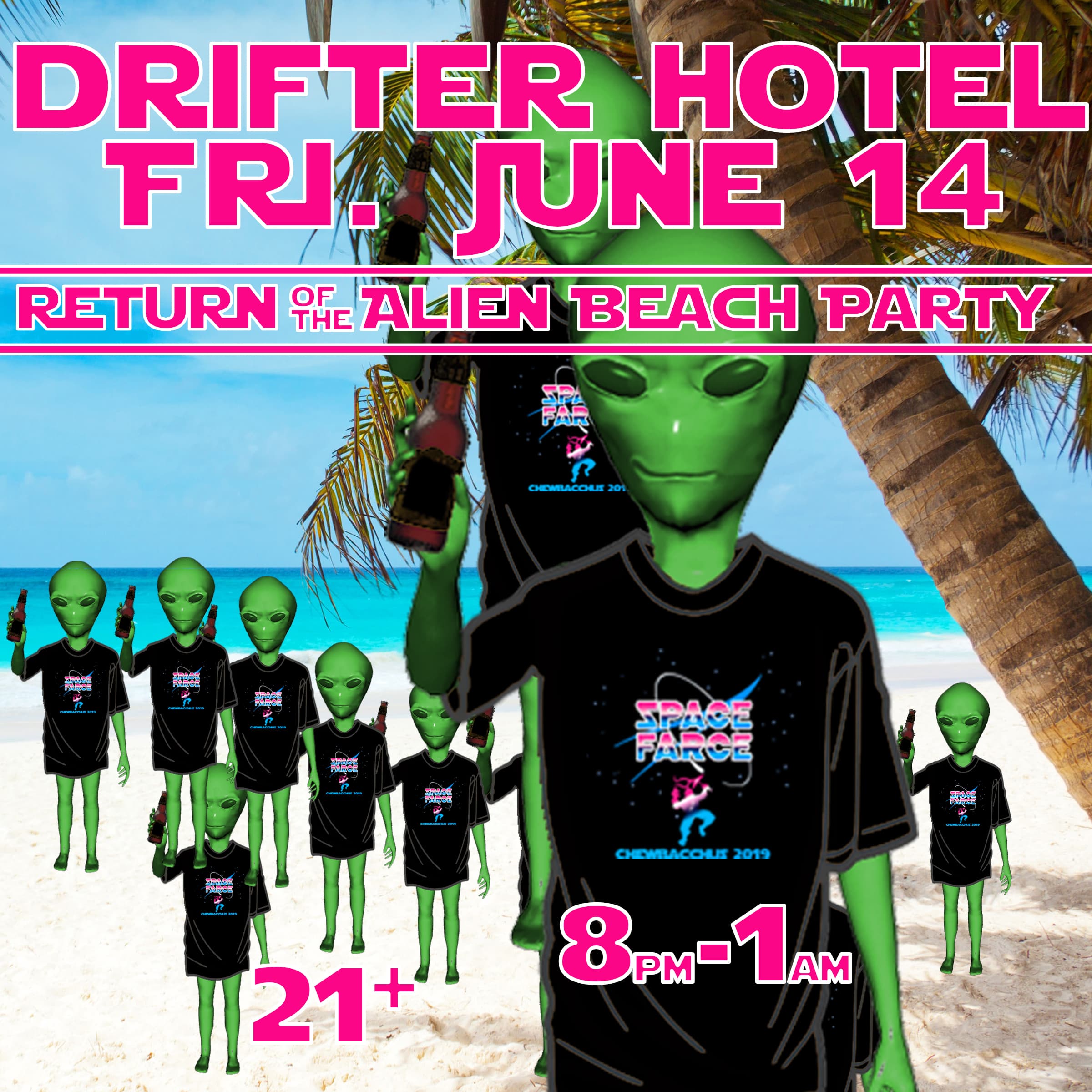aliens on beach